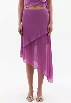 Юбка А-силуэта MIT ASYMMETRISCHEM SCHNITT OXXO, фиолетовый