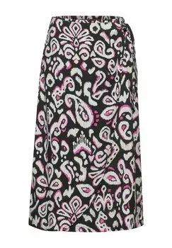 Юбка А-силуэта MIT PRINT Cecil, черный