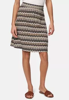Юбка А-силуэта MIT ZICKZACKMUSTER zero, коричневый