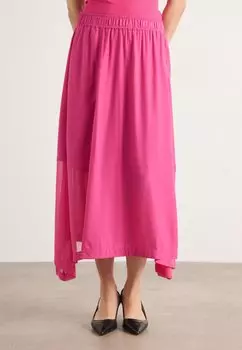 Юбка А-силуэта MIX MEDIA SKIRT DKNY, розовый