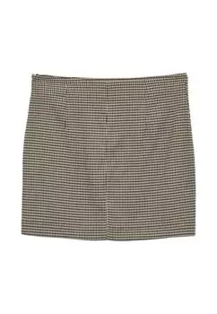 Юбка А-силуэта MOTIF PIED-DE-POULE Calliope, бежевый