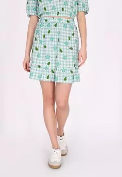 Юбка А-силуэта myMo, бирюзовый