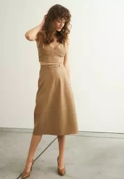 Юбка А-силуэта OCHNIK, бежевый