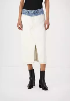 Юбка А-силуэта OMBRE MIDI SKIRT Karl Lagerfeld Jeans, бежевый