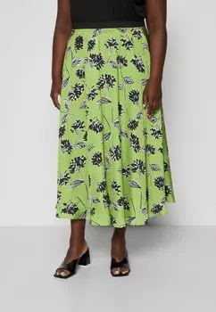 Юбка А-силуэта ONAGRO Persona by Marina Rinaldi, цвет verde acido