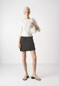 Юбка А-силуэта ONLDEEN COATED SKIRT ONLY, черный
