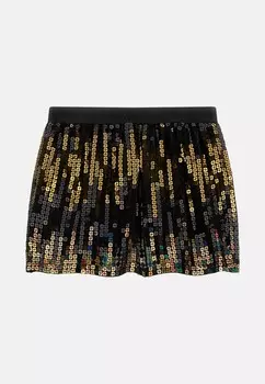 Юбка А-силуэта PAILLETTEN Guess, мультиколор
