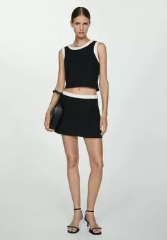 Юбка А-силуэта PEGGY Mango, черный