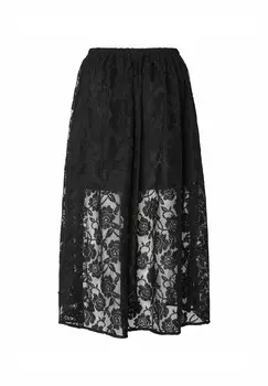 Юбка А-силуэта Pieces, черный