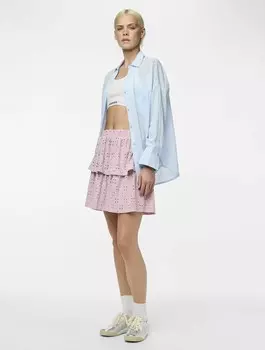 Юбка А-силуэта Pieces, розовый