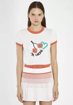 Юбка А-силуэта Pleated Knit Mini Glamorous, белый