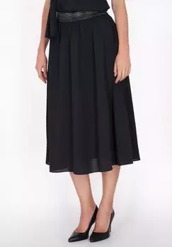 Юбка А-силуэта Pleated skirt DreiMaster, темно-синий