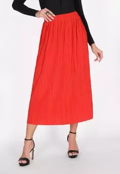 Юбка А-силуэта Pleated skirt faina, красный