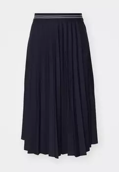 Юбка А-силуэта PLEATED SKIRT GANT, темно-синий