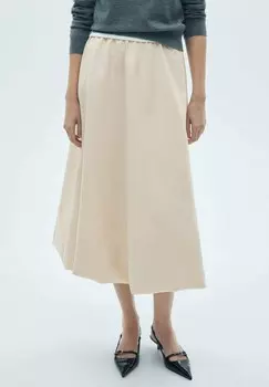 Юбка А-силуэта POMPEYA Mango, песочный