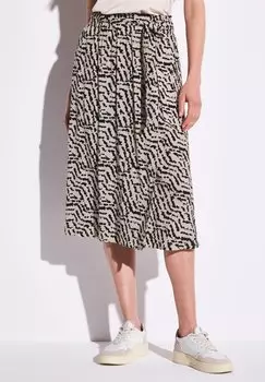 Юбка А-силуэта PRINT IN WICKEL OPTIK Street One, песочный