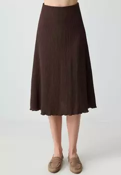 Юбка А-силуэта REGULAR WAIST MIDI Jimmy Key, цвет Bitter Beown