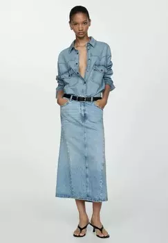 Юбка А-силуэта REIGN Mango, синий