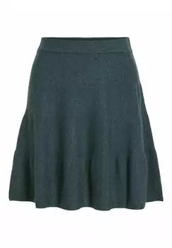 Юбка А-силуэта RIL SKATER NOOS VILA, цвет Evergreen