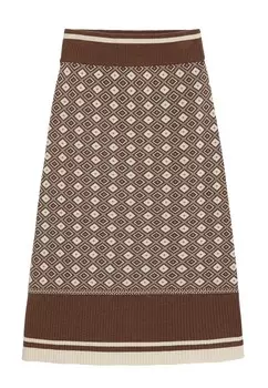 Юбка А-силуэта Rodier, коричневый