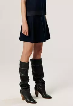 Юбка А-силуэта Rodier, темно-синий деним