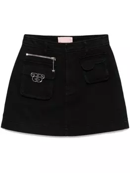 Юбка А-силуэта с логотипом BAPY BY *A BATHING APE, серый