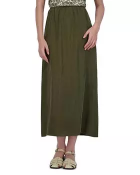 Юбка А-силуэта с начесом Point, зеленый