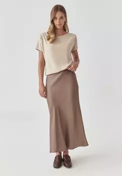 Юбка А-силуэта SATINOLA TATUUM, бежевый
