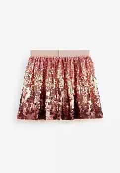 Юбка А-силуэта SEQUIN REGULAR FIT Next, розовый