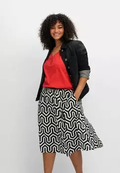 Юбка А-силуэта Sheego, черный