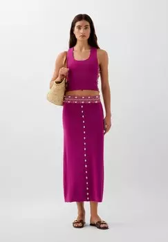 Юбка А-силуэта SHELL Scalpers, фиолетовый