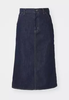 Юбка А-силуэта SINGLE KNEE SKIRT Carhartt WIP, темно-синий деним