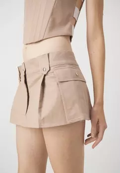 Юбка А-силуэта SKIRT HOUSE OF JAFFA, светло-коричневый