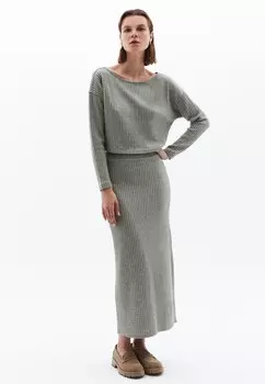 Юбка А-силуэта SOFT TOUCH HIGH OXXO, серый