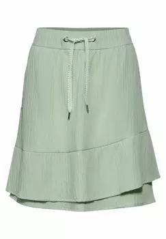 Юбка А-силуэта STRUKTUR VOLANTS Street One, зеленый