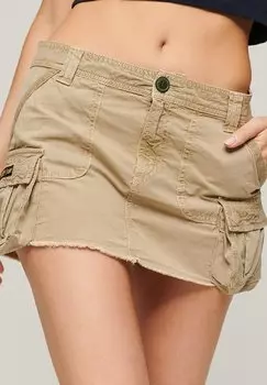 Юбка А-силуэта Superdry, коричневый