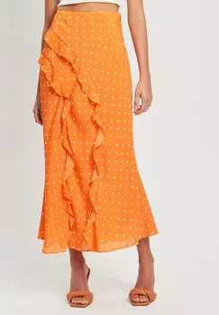 Юбка А-силуэта SVEL, оранжевый