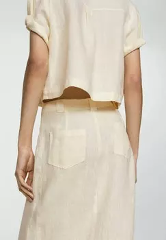 Юбка А-силуэта TAMARIU Mango, светло-желтый