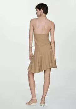 Юбка А-силуэта TARTUFO Mango, коричневый