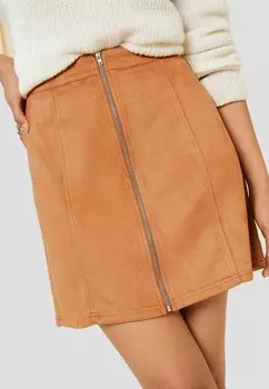 Юбка А-силуэта THROUGH REGULAR FIT Friends Like These, коричневый