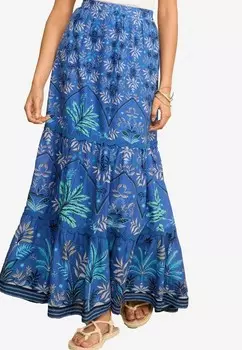 Юбка А-силуэта TIERED DETAIL REGULAR FIT Love & Roses, синий