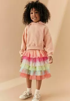 Юбка А-силуэта Tiered Regular Fit Next, цвет rainbow