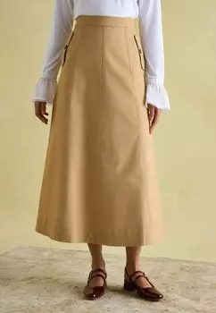 Юбка А-силуэта Tom Joule, коричневый