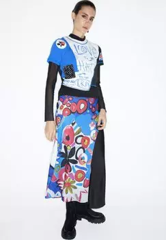 Юбка А-силуэта Twist, синий