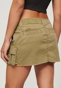 Юбка А-силуэта Utility Parachute Superdry, тёмно-шалфейный