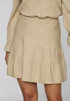 Юбка А-силуэта VILA, бежевый