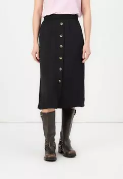 Юбка А-силуэта VITIFF MIDI BUTTON SKIRT VILA, черный