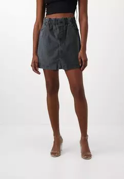 Юбка А-силуэта VMALMA PAPERBAG SKIRT Vero Moda, цвет dark grey