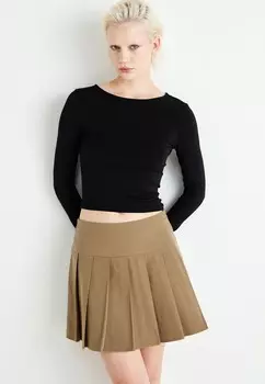 Юбка А-силуэта VMBAYA SHORT SKIRT Vero Moda, коричневый