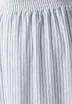 Юбка А-силуэта Vmberta Pia Calf Skirt Vero Moda, белоснежная полоска синего цвета